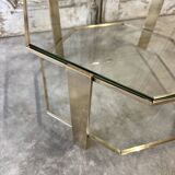 Small octagonal coffee table attributed to Jacques Quinet for Maison Malabert.