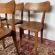 Set of 5 vintage wooden bistro chairs – Baumann style