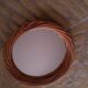 Vintage rattan mirror