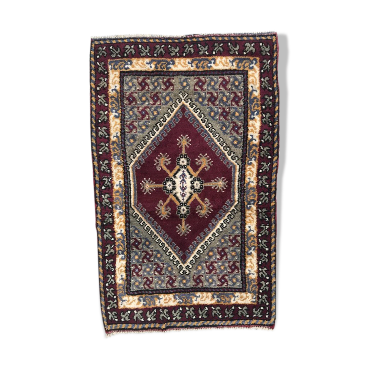 Vintage tunisian rug handmade 98 x 154 cm