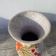 Italian ceramic vase from 1950 with floral decoration