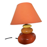 Orange pebble lamp