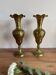 Pair of brass vases