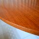 Dining table Pierre Guariche, teak and black steel from the 1960s with extension.