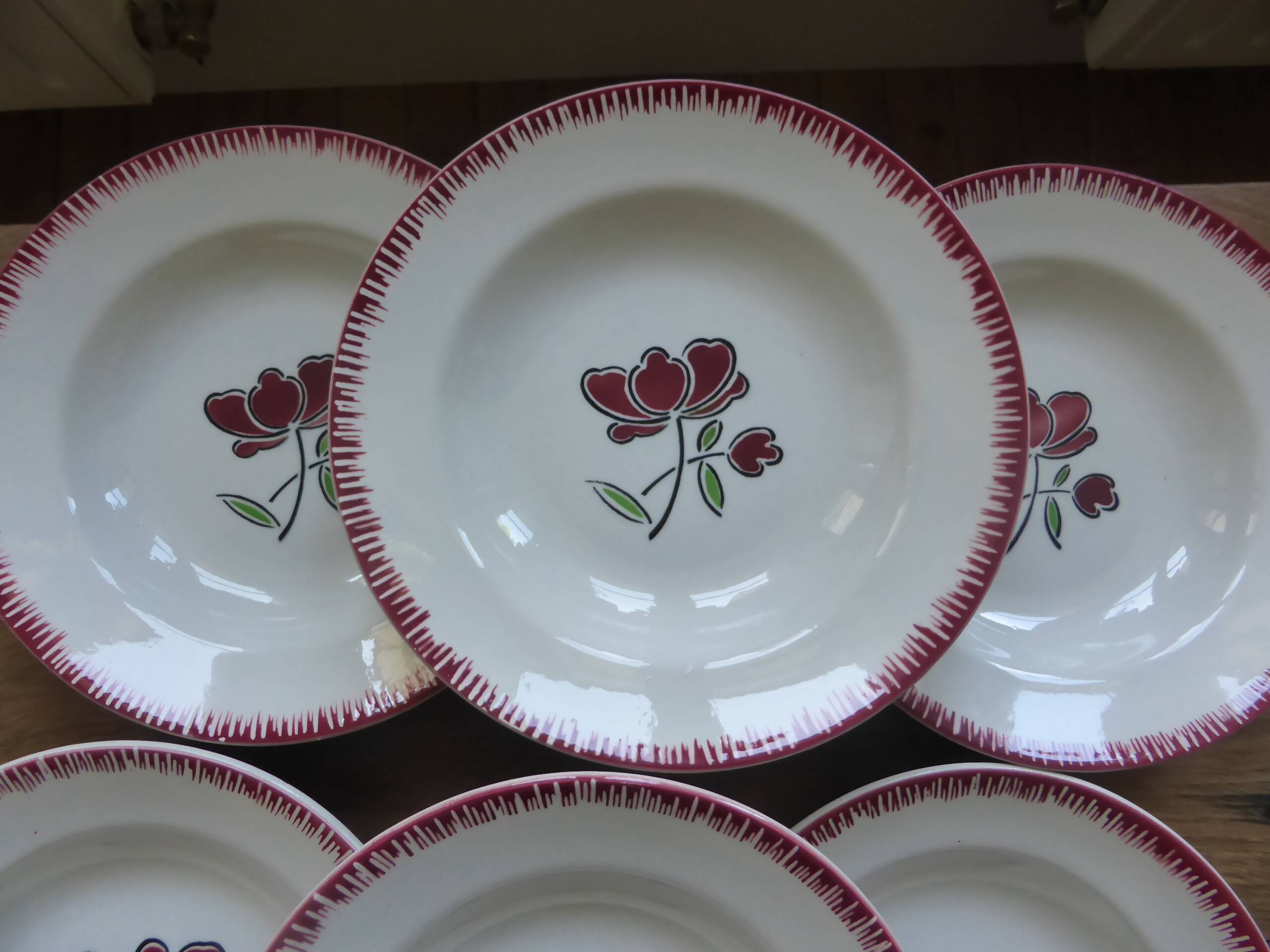 6 deep plates Badonviller 200851