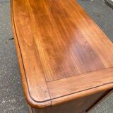 Vintage solid oak Louis XV commode from the 19th century.