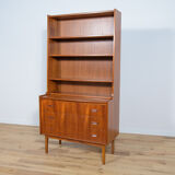 Mid-century teak shelf with pull-out top, 1960s