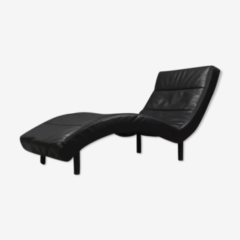 Chaise longue cuir 1970