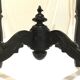 Blackened wooden openwork harness