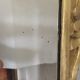 Miroir biseauté baroque aux fleurs sculptées et dorées