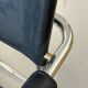 Bauhaus cantilever chair – black leather & chrome (unsigned)