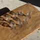 Set of 5 mini liqueur glasses on a stem H10 D8