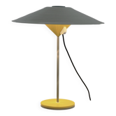 Martinelli Luce Table Lamp, Italy, 1980s – Yellow & Metal Shade