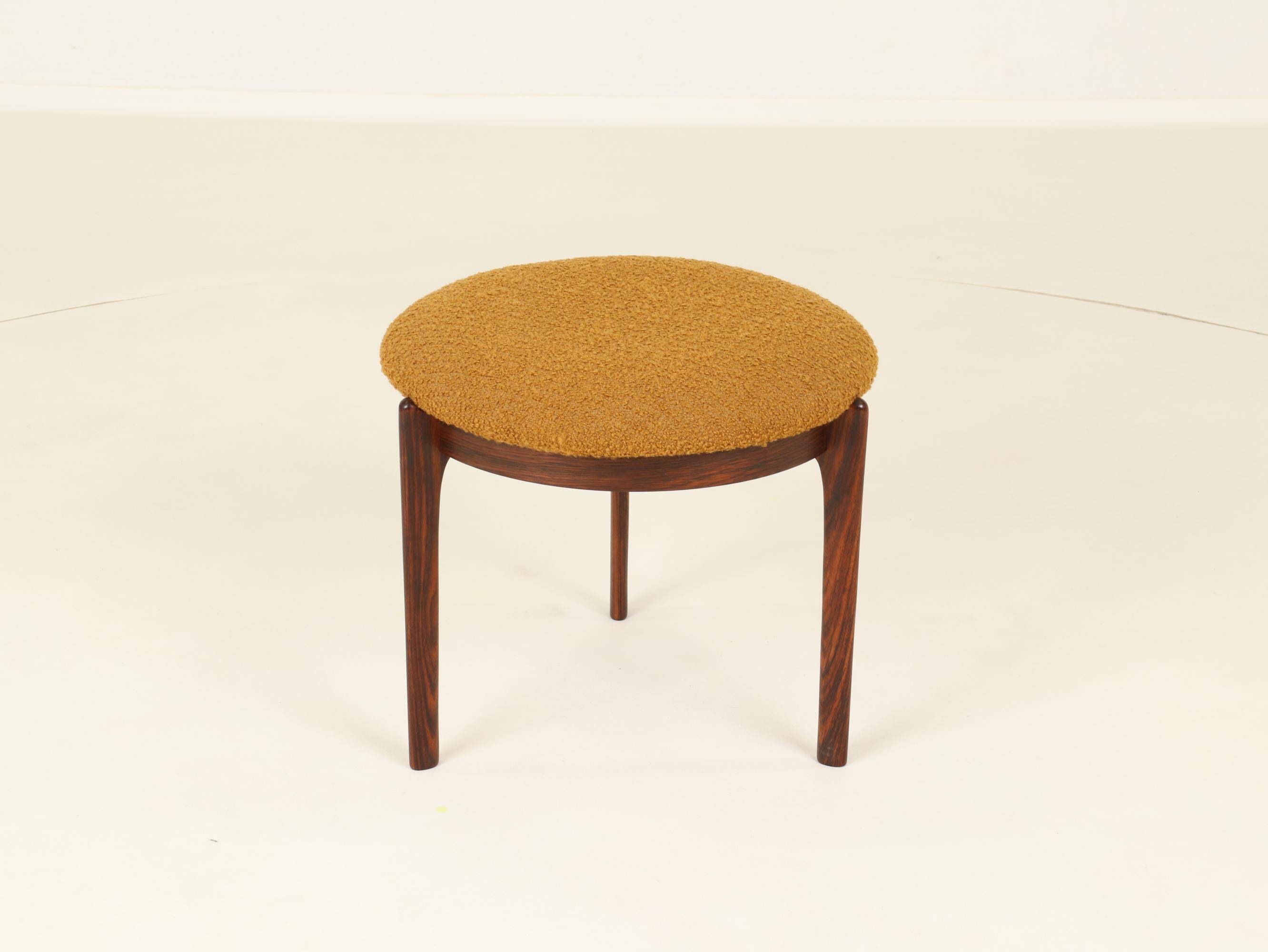 Stool or Footrest in Rosewood from Denmark, 1960s