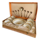 La S. Marco silver-plated metal and porcelain dessert service
