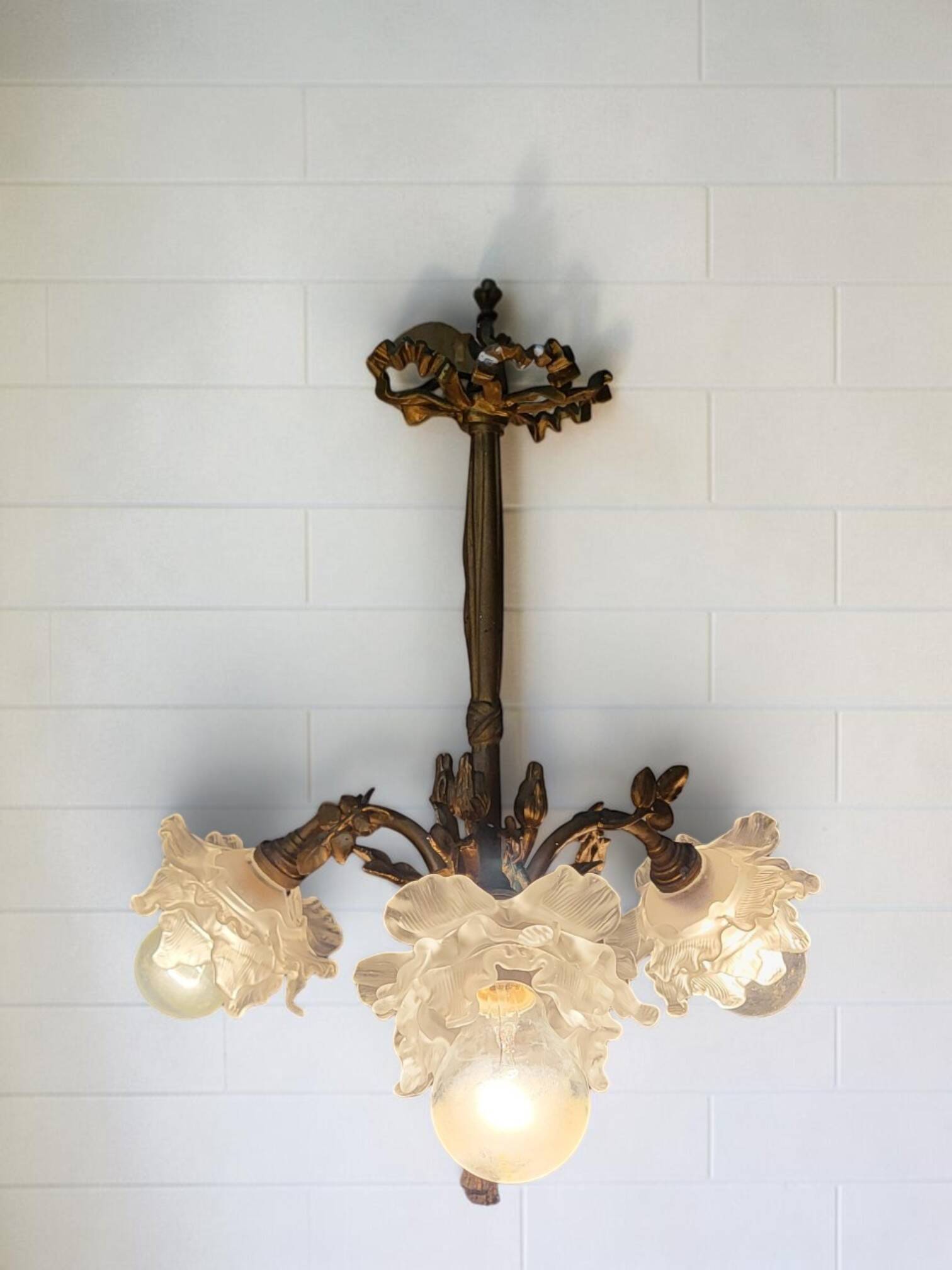 Bronze chandelier Louis XVI