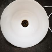 Abat-jour suspension en opaline blanche