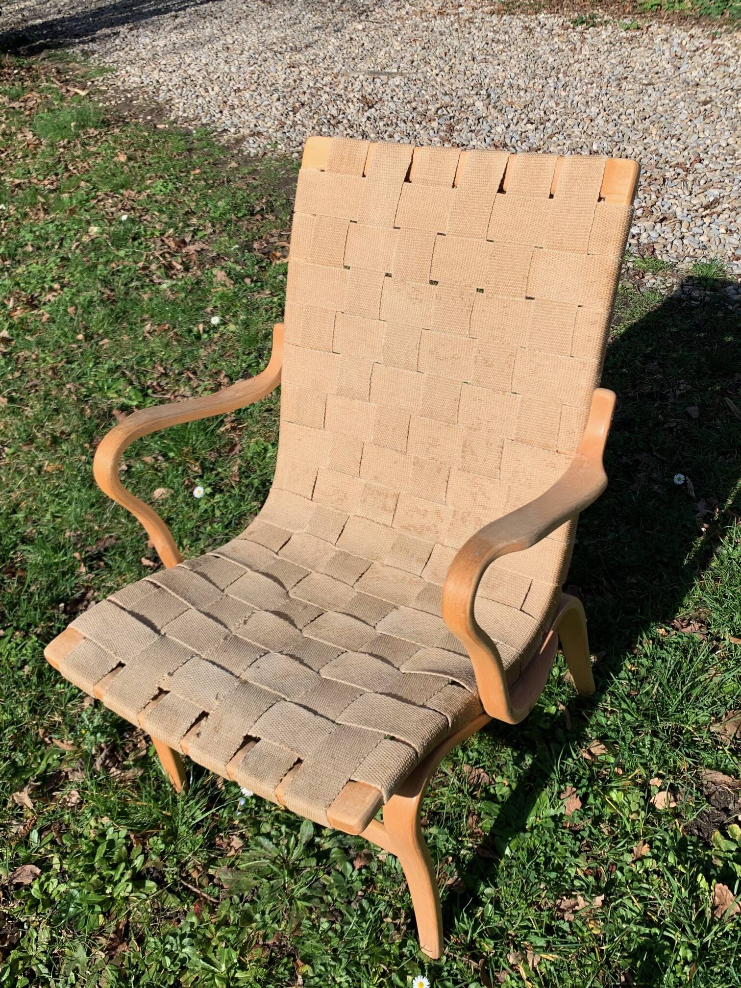 2 Eva model armchair by Bruno Mathsson for Dux (1974)