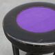 Black and purple adjustable velvet art deco piano stool, Belgium ca. 1910