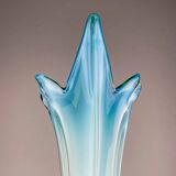 Vintage Murano Vase Grand Blue-Green, Italy, 1970s