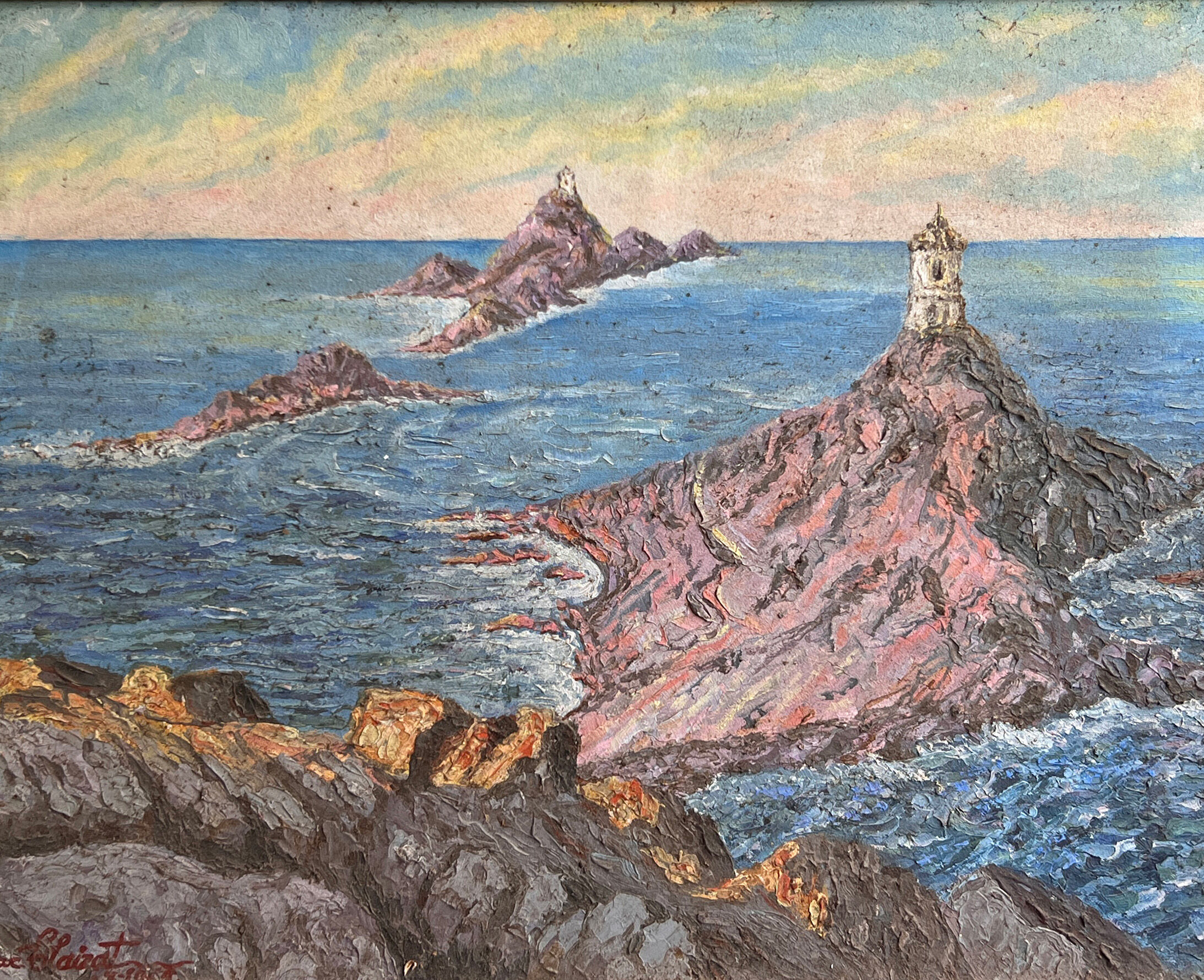 Oil on panel by j blaizat