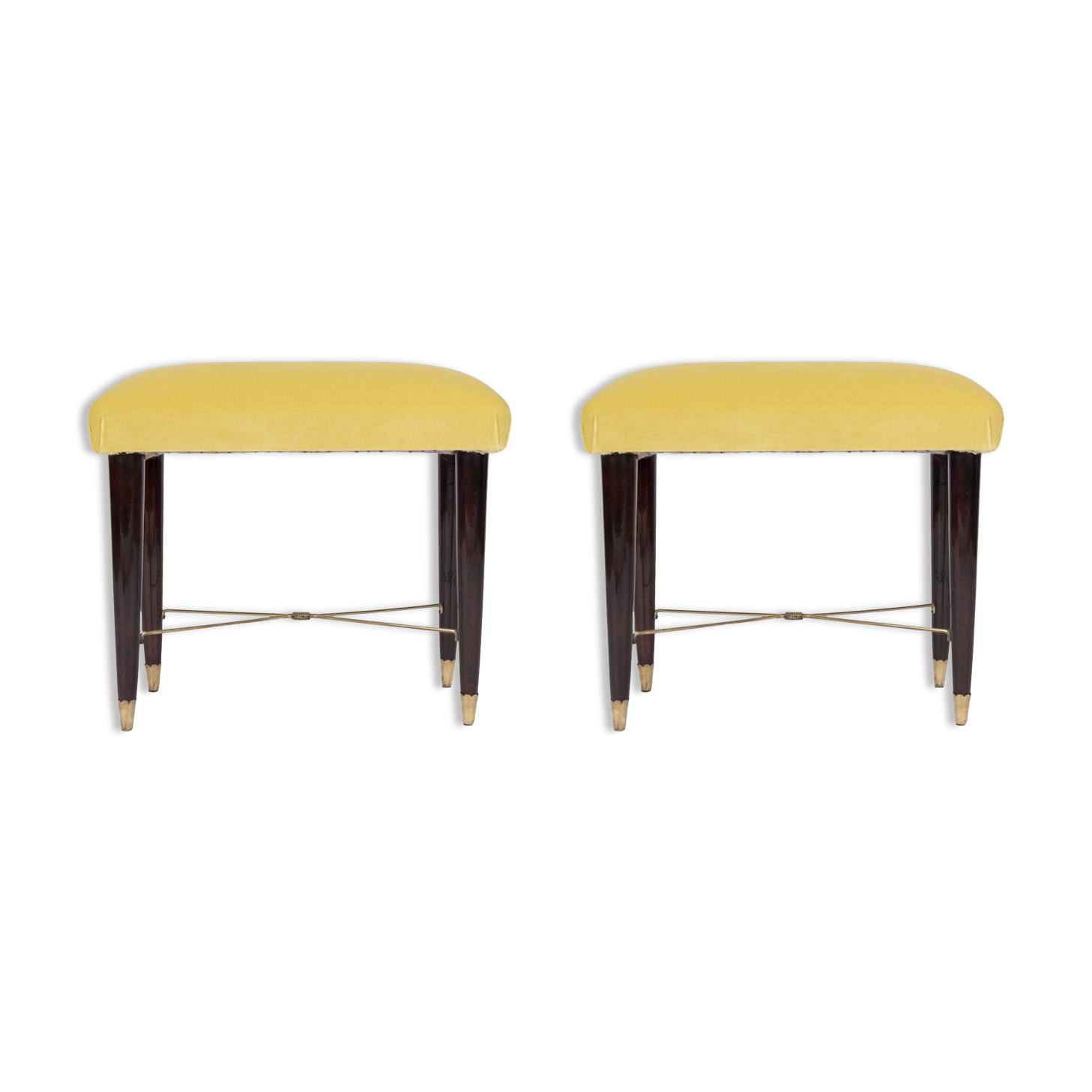 Art Deco rosewood footrest