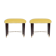 Art Deco rosewood footrest