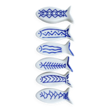 6 porcelain knife holders