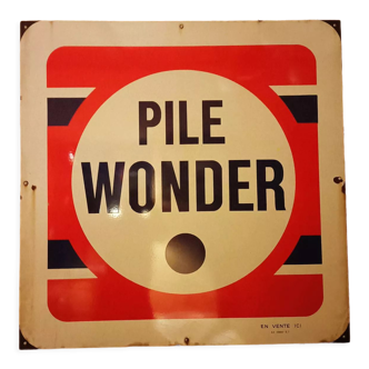 Wonder enamel plate