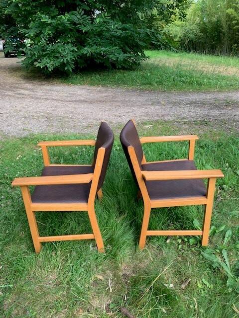2 Hans Wegner armchairs - Denmark 1960s