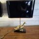 Pair of brass duck lamps from the 70s