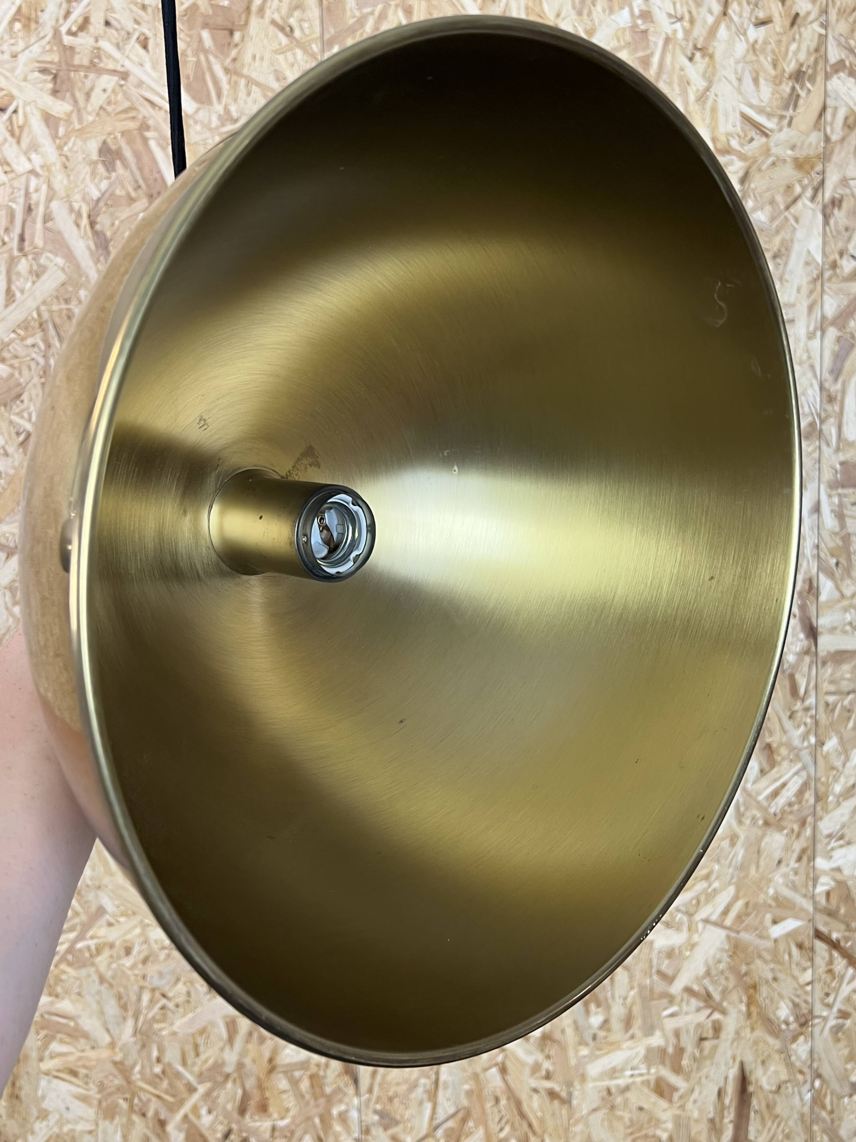 60s 70s florian schulz vintage double counterbalance brass design pendant lamp