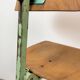 Chaise d'atelier industrielle verte, années 1950