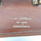 Vintage leather suitcase