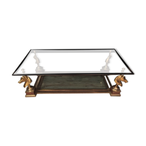 Tables basse cheval en bronze doré