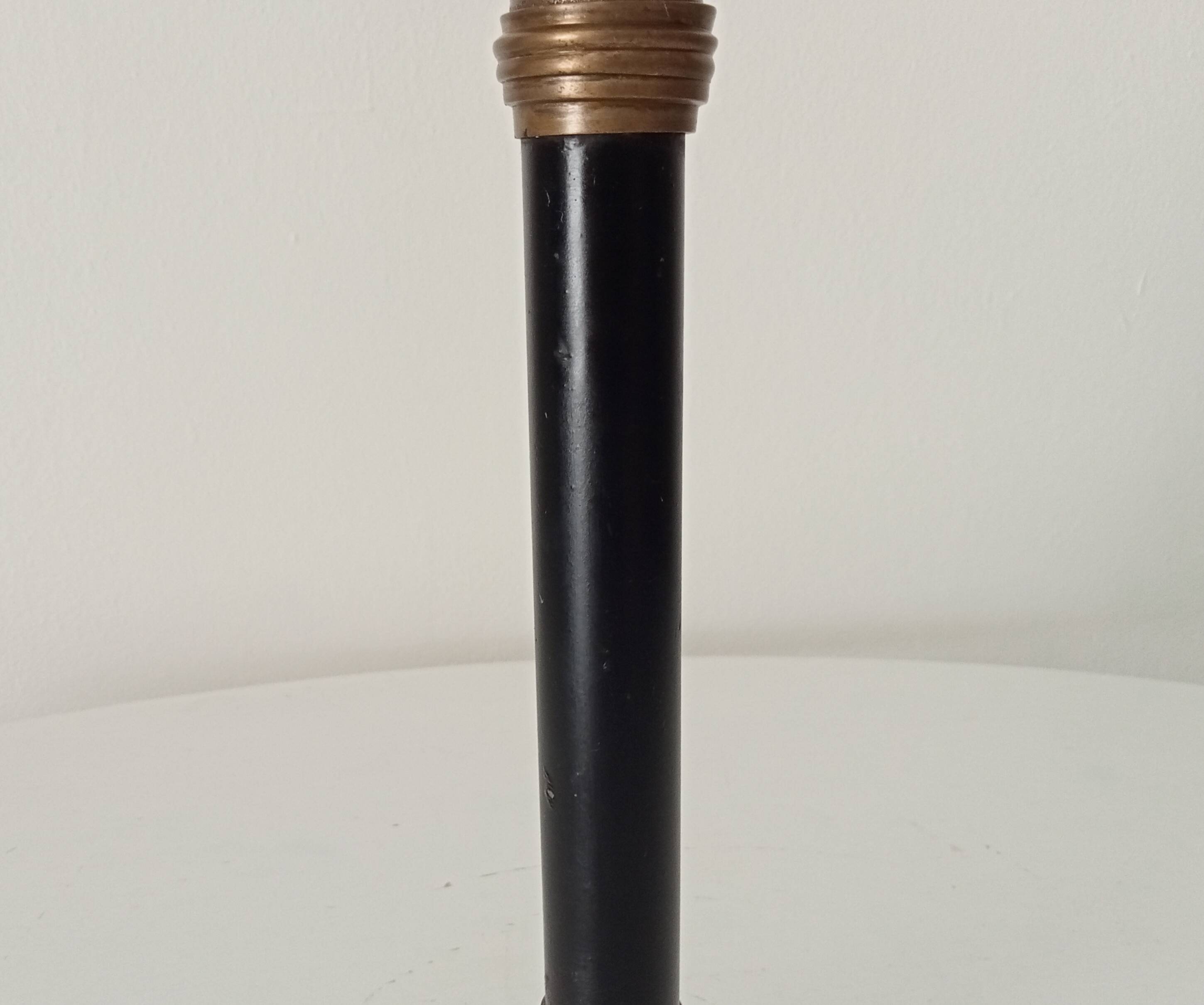 Antique brass and metal candle holder