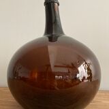 Old amber demijohn