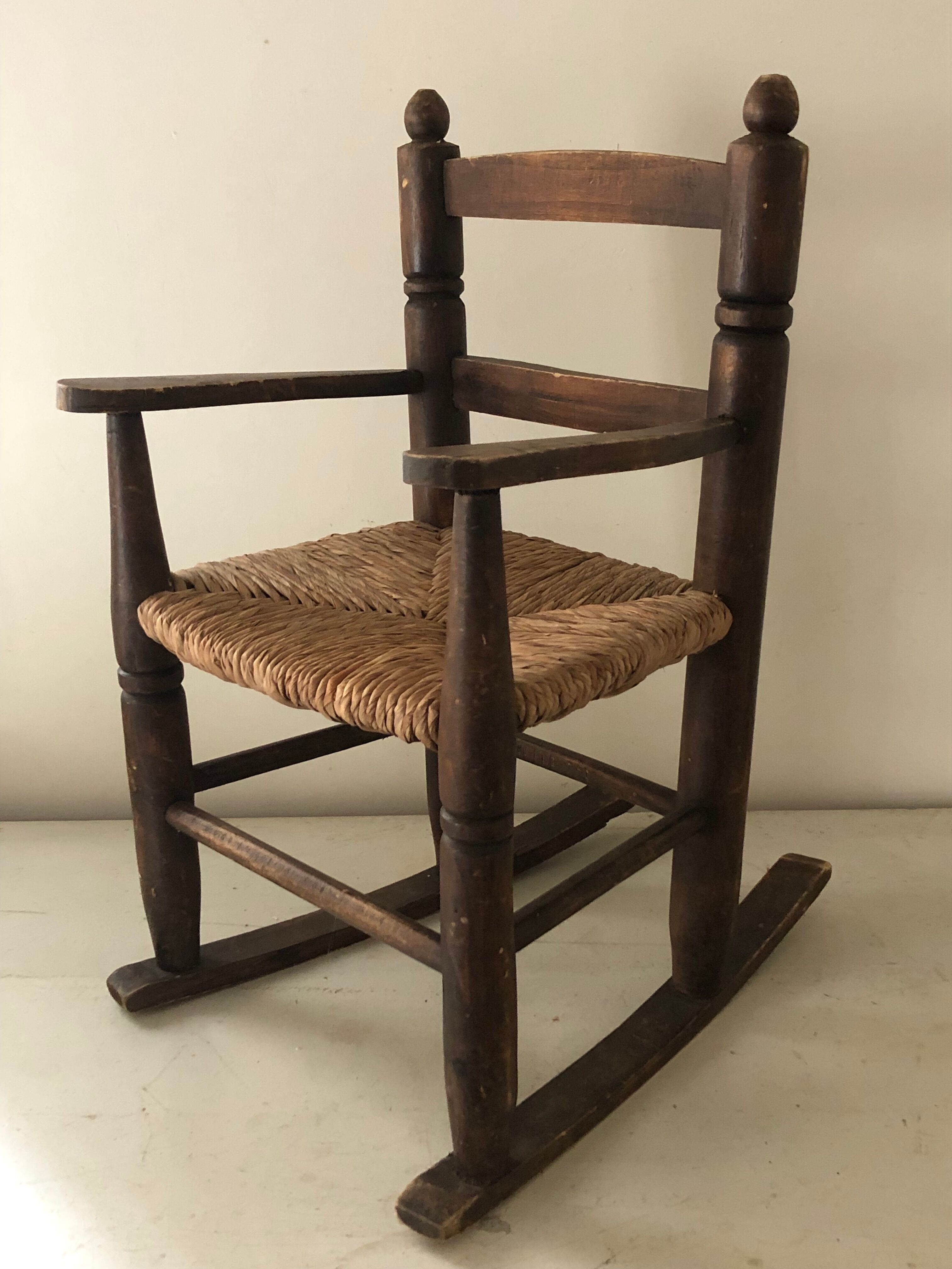 Old rocking chair for children
