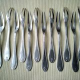 Box of 12 silver-plated metal snail forks Ravinet d'Enfert