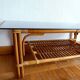 Vintage 1960s rattan coffee table