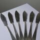 6 vintage/antique silver-plated fish knives in art deco style SFAM