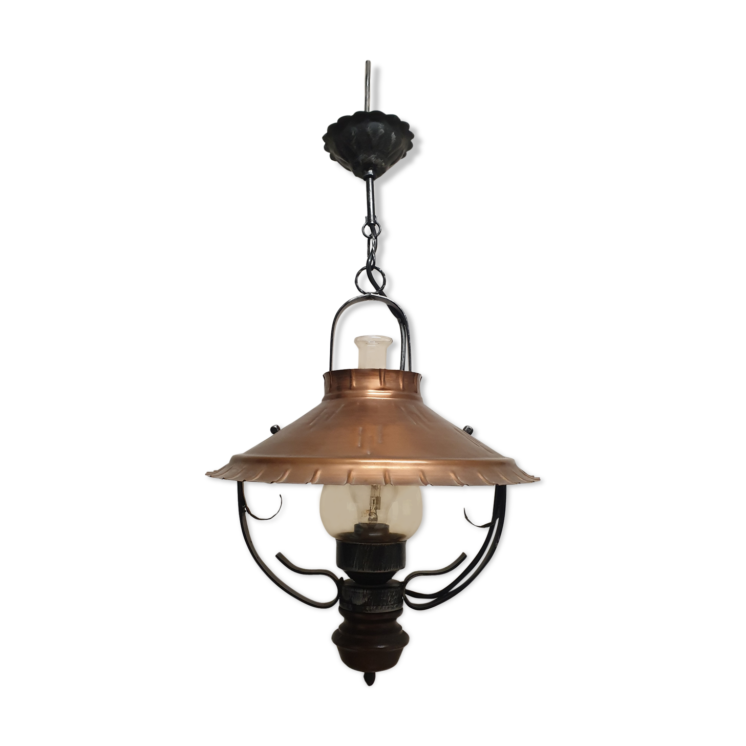 Copper hanging lamp