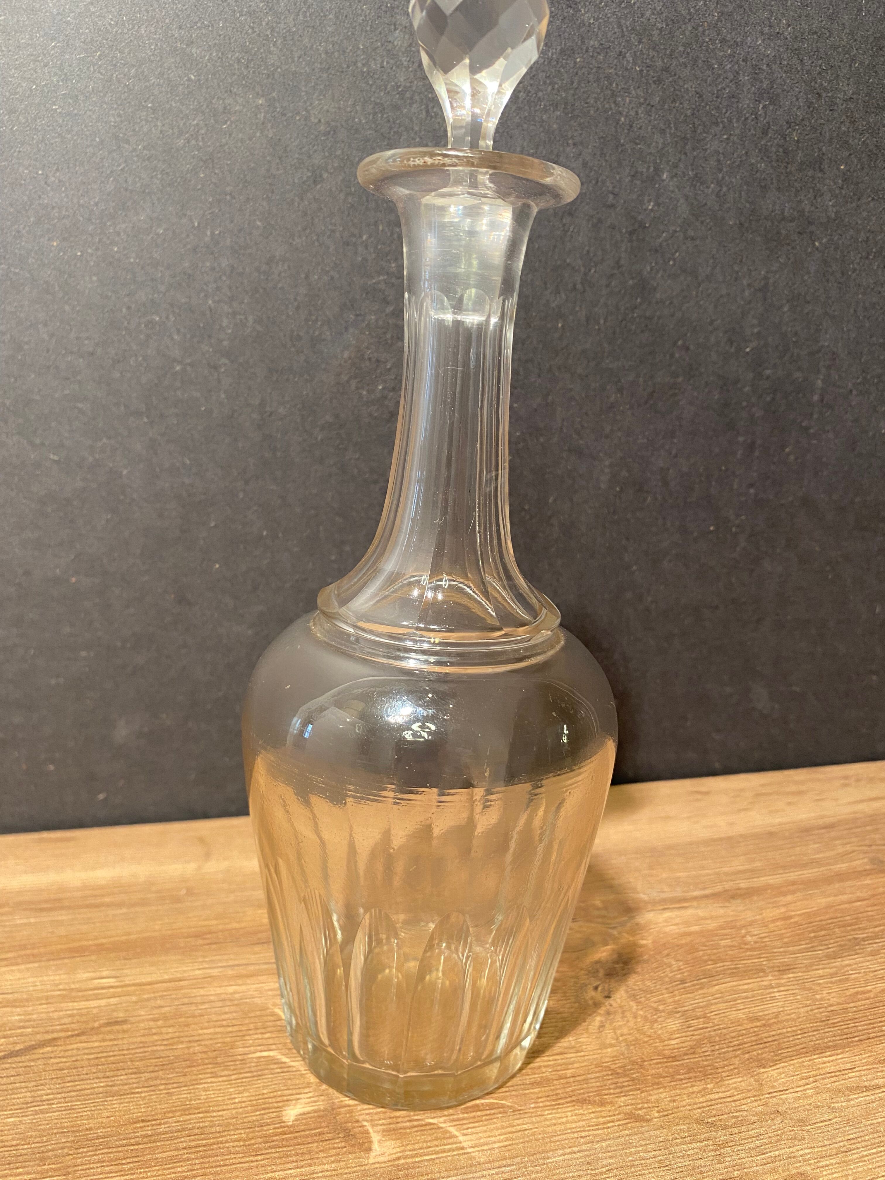 Crystal carafe nineteenth Napoleon III