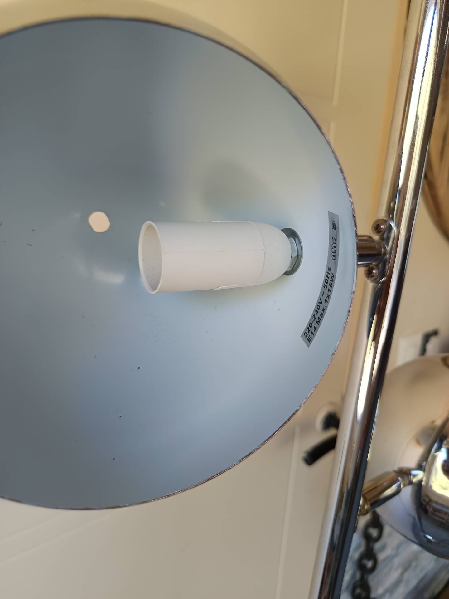 Vintage chrome floor lamp Space Age - 3 "Eyeball" globes (1970s)