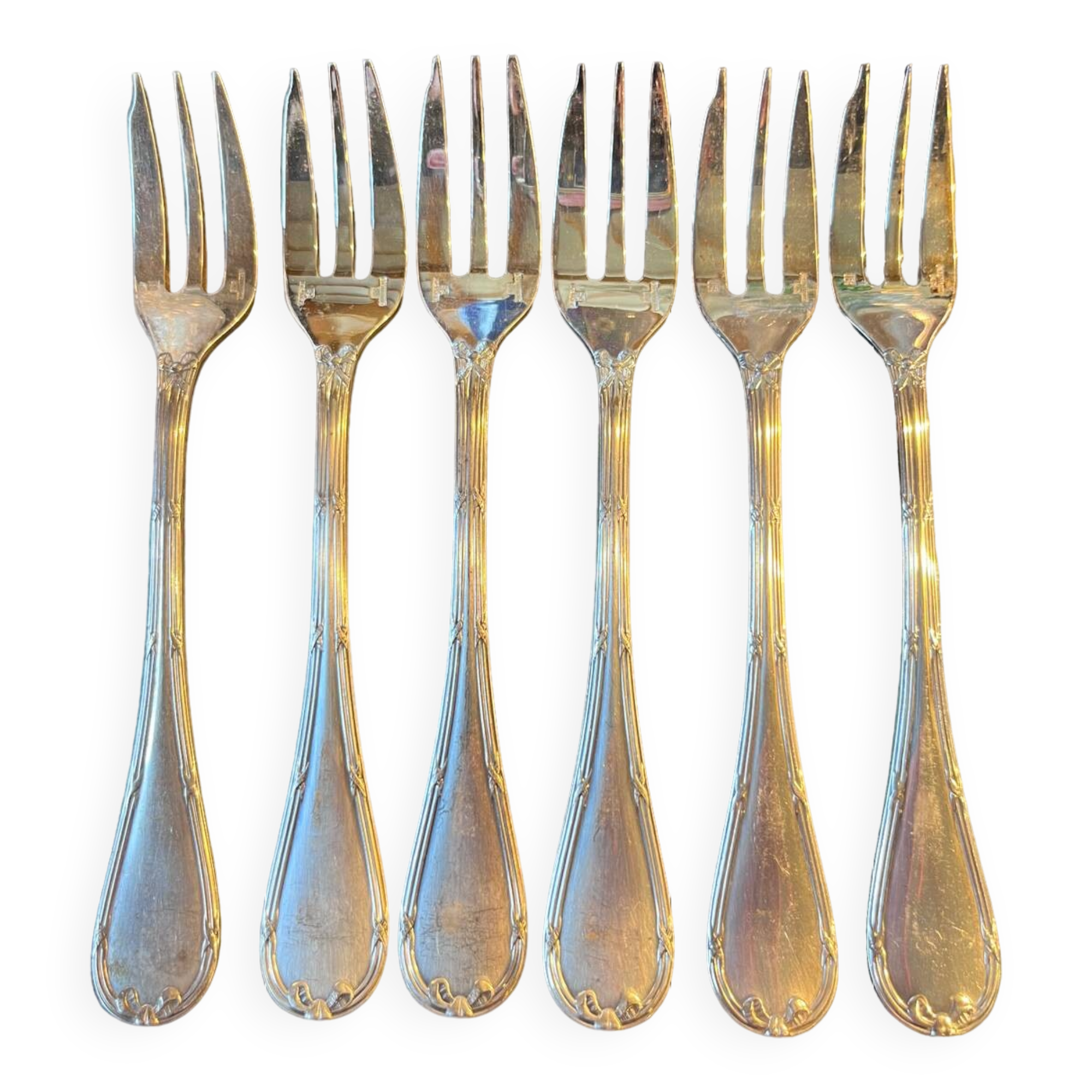 Fourchettes à gâteaux christofle