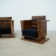 Ensemble de deux fauteuils de salon Art Déco