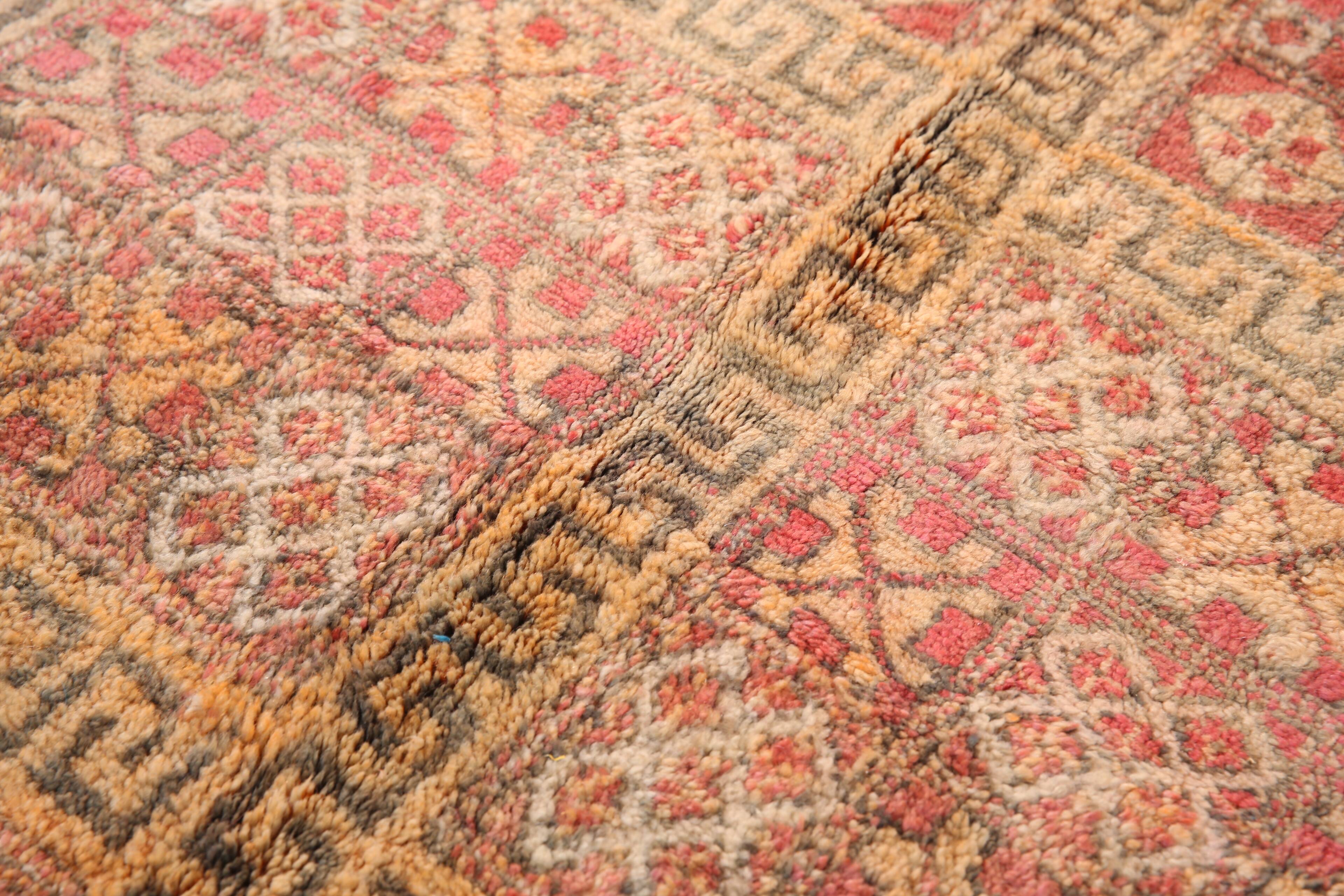 Tapis marocain vintage fait main 177 x 321 cm - Tapis berbère marocain - Tapis en laine