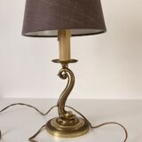 Classic bronze dolphin lamp" Louis XV style