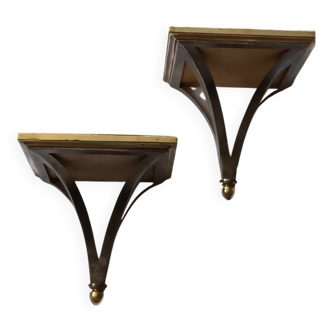 Paire d'appliques maison Jansen