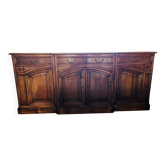 Grand buffet ancien en merisier massif – enfilade de caractère – 250 c